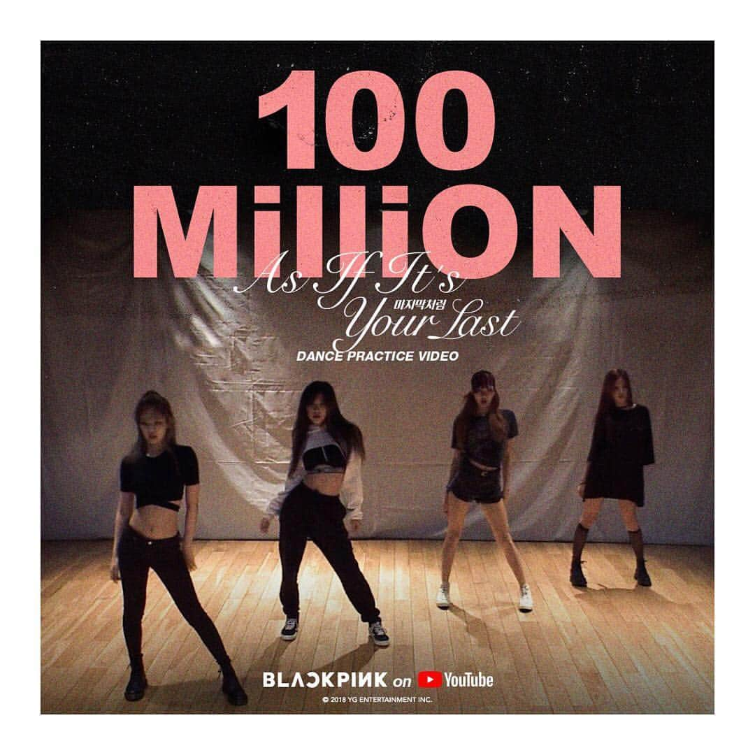 BLACKPINKさんのインスタグラム写真 - (BLACKPINKInstagram)「#BLACKPINK #블랙핑크 #ASIFITSYOURLAST #마지막처럼 #DANCE_PRACTICE #안무영상 #100MILLION #YOUTUBE #YG」10月30日 8時04分 - blackpinkofficial