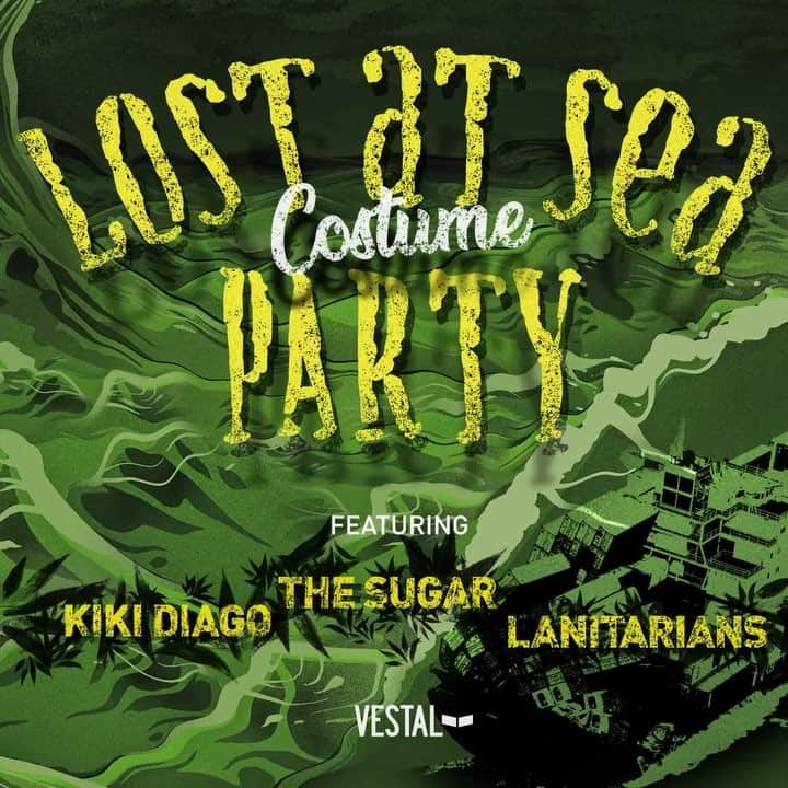 ベスタルのインスタグラム：「Thanks to everyone that helped make this years Lost at Sea Halloween party a huge success. Here’s a little recap on what went down.  Extra special thanks to the bands @thesugarofficial @kikidiago @lanitarians」