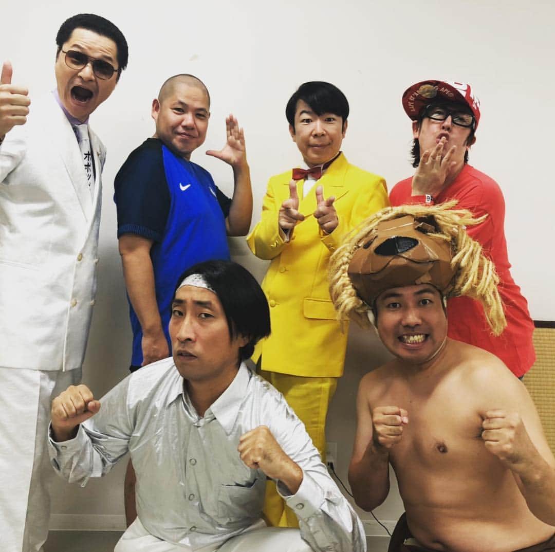 のインスタグラム：「ハッピーハロウィン🎃  #ゆってぃ #ワカチコ #ハロウィン #ダンディ坂野　さん #鼠先輩 #大西ライオン #三瓶 #ですよ #wearepopstars」
