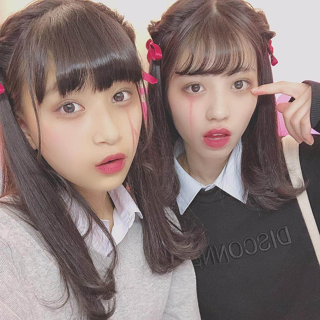 杉山緋那さんのインスタグラム写真 - (杉山緋那Instagram)「ハロウィンメイク👻 . . . . . #杉山緋那 #サンミュージック #sunmusic #halloween #halloweenmakeup #halloweencostume #ハロウィン #ハロウィンメイク #ハロウィーン #makeup #jk #jkブランド #jk1 #ootdfashion #おしゃれさんと繋がりたい #おしゃれ #おしゃれ女子 #bff #幼なじみ #doll #dollmakeup #外ハネ」10月31日 19時28分 - hinasugiyama_official