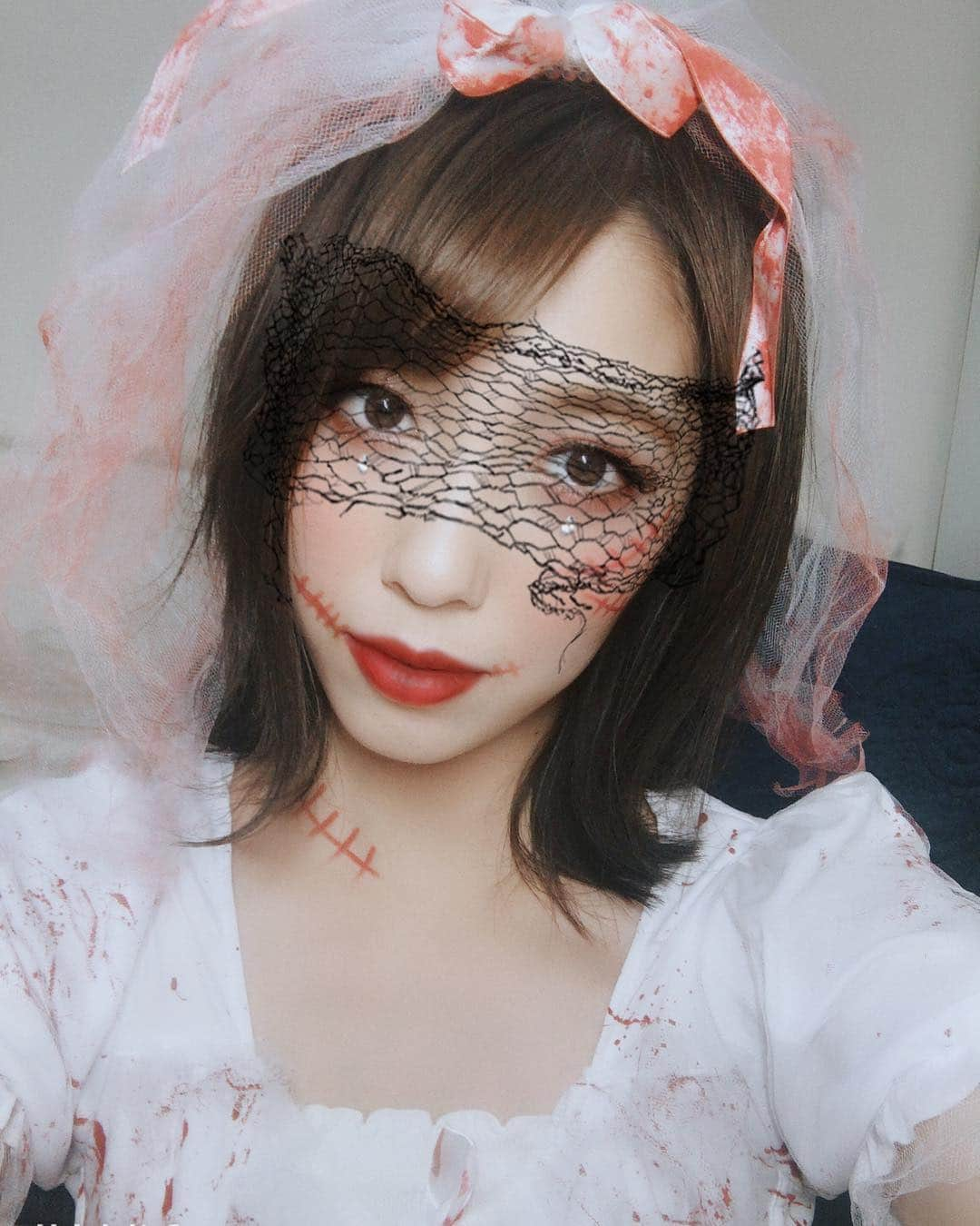 秦瑞穂さんのインスタグラム写真 - (秦瑞穂Instagram)「#happyhalloween  #halloween  #halloweencostume  #halloweenmakeup  #🎃 #ハロウィン #wedding  #秦瑞穂」10月31日 19時52分 - hatamizuho