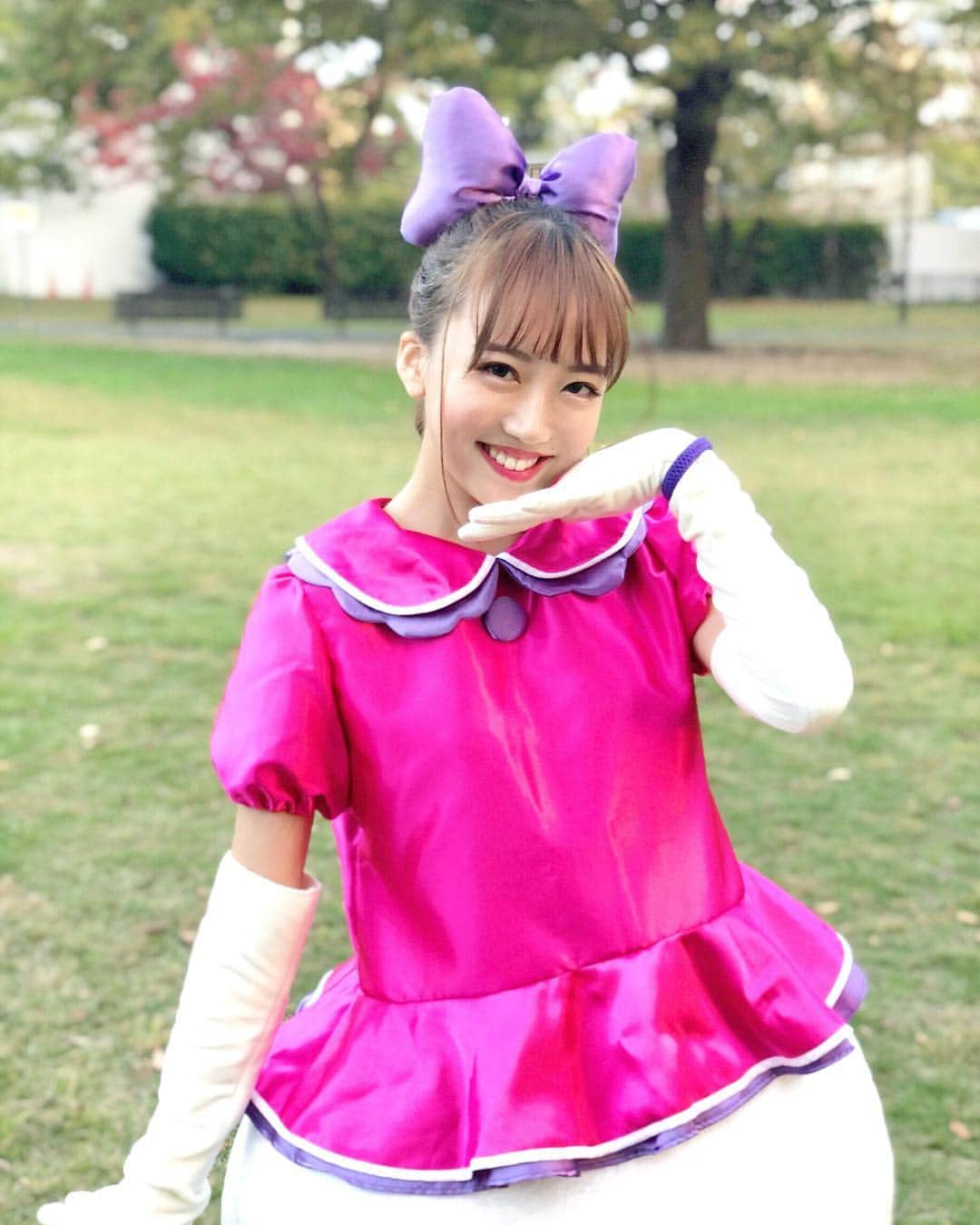 大野真昂のインスタグラム：「☺︎ ・ 💗💜Happy Halloween💜💗 ・ #halloween #disney #daisy」