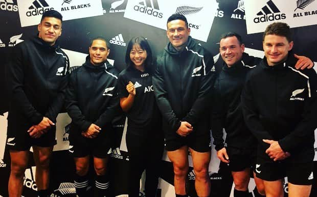 坂口佳穂さんのインスタグラム写真 - (坂口佳穂Instagram)「ALL BLACKS🏉の新作ユニフォームの発表会へ😆💓 #adidas#allblacks #adidasrugby#新作ユニフォーム#rugby#newzealand @adidastokyo @allblacks」10月31日 21時38分 - s_ka_ho