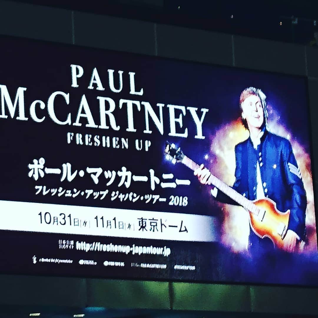 伊藤蘭さんのインスタグラム写真 - (伊藤蘭Instagram)「🎸 思いがけずに ポール再び😍 最高な今宵🎶  #ポールマッカートニー  #東京ドーム」11月1日 1時12分 - ranito_official