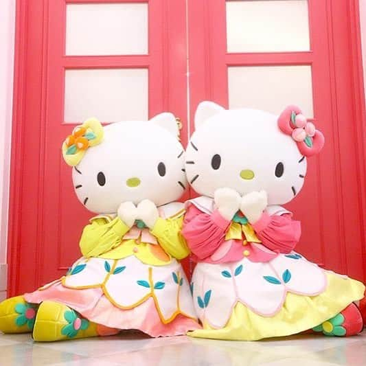 Sanrio Purolandさんのインスタグラム写真 - (Sanrio PurolandInstagram)「本日11月1日はキティ＆ミミィの誕生日！ 明るくてハートのやさしいキティと、ちょっぴり内気ではずかしがり屋さんな双子の妹ミミィ♥左耳にリボンをつけているのがキティ、右耳がミミィだよ♪知ってたかな？ #hellokitty #sanriopuroland #happybirthday」11月1日 8時32分 - purolandjp