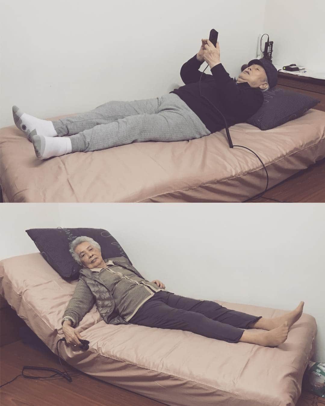 Lego Liさんのインスタグラム写真 - (Lego LiInstagram)「給爺奶可以頭腳調整的電動床。 #身體健康平安快樂」11月1日 14時04分 - lllego