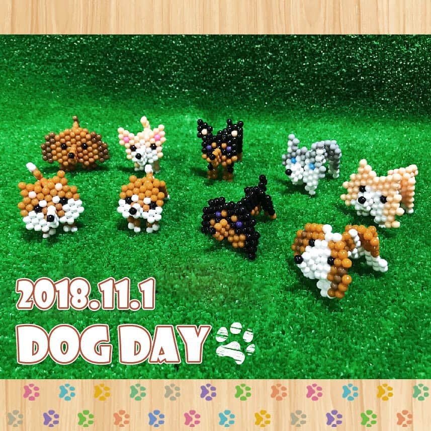 アクアビーズ公式さんのインスタグラム写真 - (アクアビーズ公式Instagram)「11月1日は 「わん・わん・わん」で #犬の日 🐶 アクアビーズで好きな犬を作りましょう🐾 #aquabeads #ビーズ #beads #犬 #dog #dogday」11月1日 18時06分 - epoch1958_jp