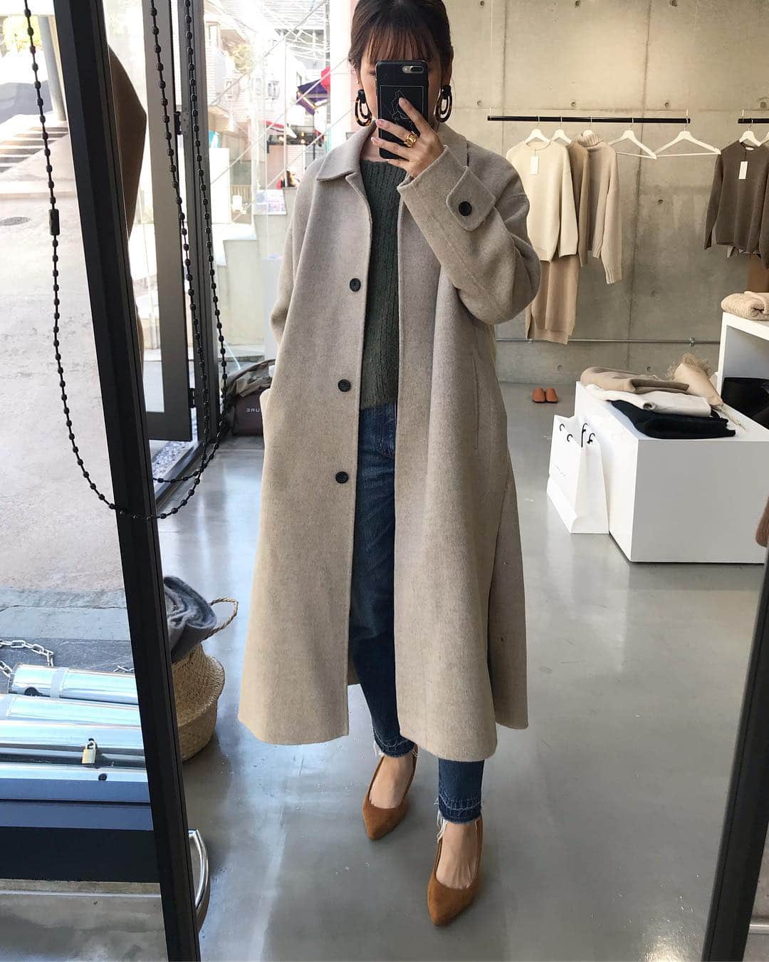 タグ付未使用品　na.e Wool&Cashmere Hoodie Coat na.e ナエ Wool&Cashmere Hoodie Coat コート