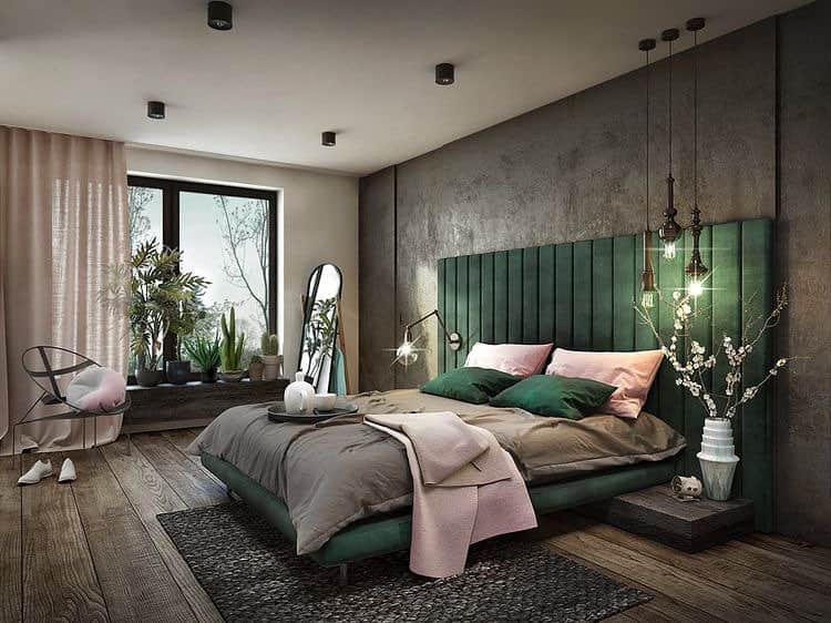 Interior123.com のインスタグラム：「I love colortheme of this bedroom! You? 🤷🏻‍♂️ 📸 @algisskara」