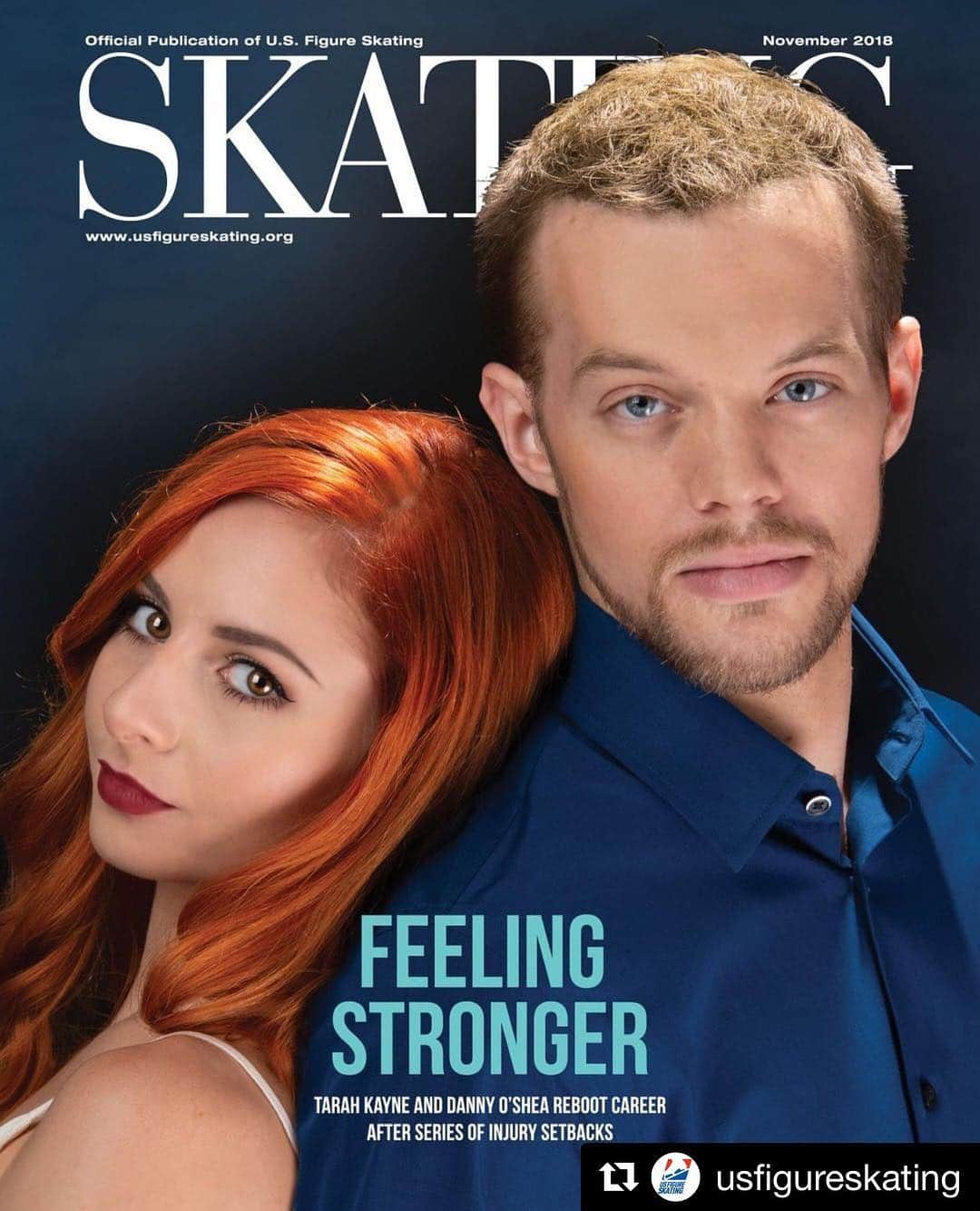 のインスタグラム：「Easy, breezy, beautiful, covergirl(s) 😘 ⠀⠀⠀⠀⠀⠀⠀⠀⠀ ⠀⠀⠀⠀⠀⠀⠀⠀⠀ #Repost @usfigureskating with @get_repost ・・・ Healthier, wiser, stronger. 👊 @tarahkayne and @doshea213 reboot their career after overcoming multiple injuries. The November issue of SKATING magazine arrives this weekend. #redhair」