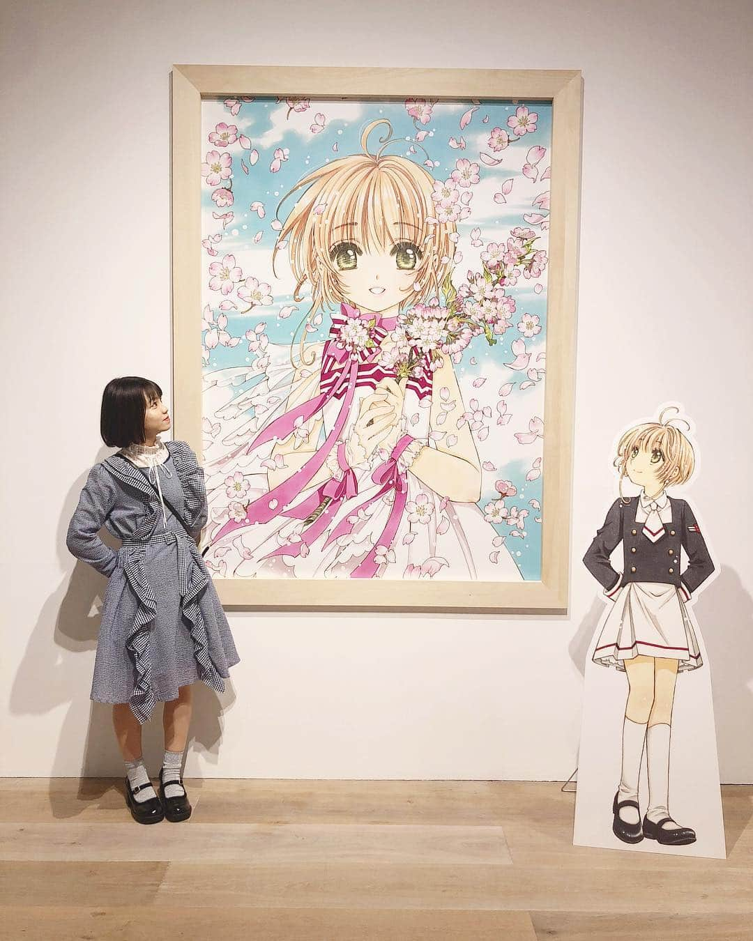 高橋彩音さんのインスタグラム写真 - (高橋彩音Instagram)「CCさくら展に行ってきました🌸💕 さくらちゃんも知世ちゃんも小狼もみんなやっぱり可愛いかった国宝だった😭  でっかいケロちゃんと撮れるとこあった〜👼🏻💕 #ccさくら」11月3日 17時22分 - aayyaannee811