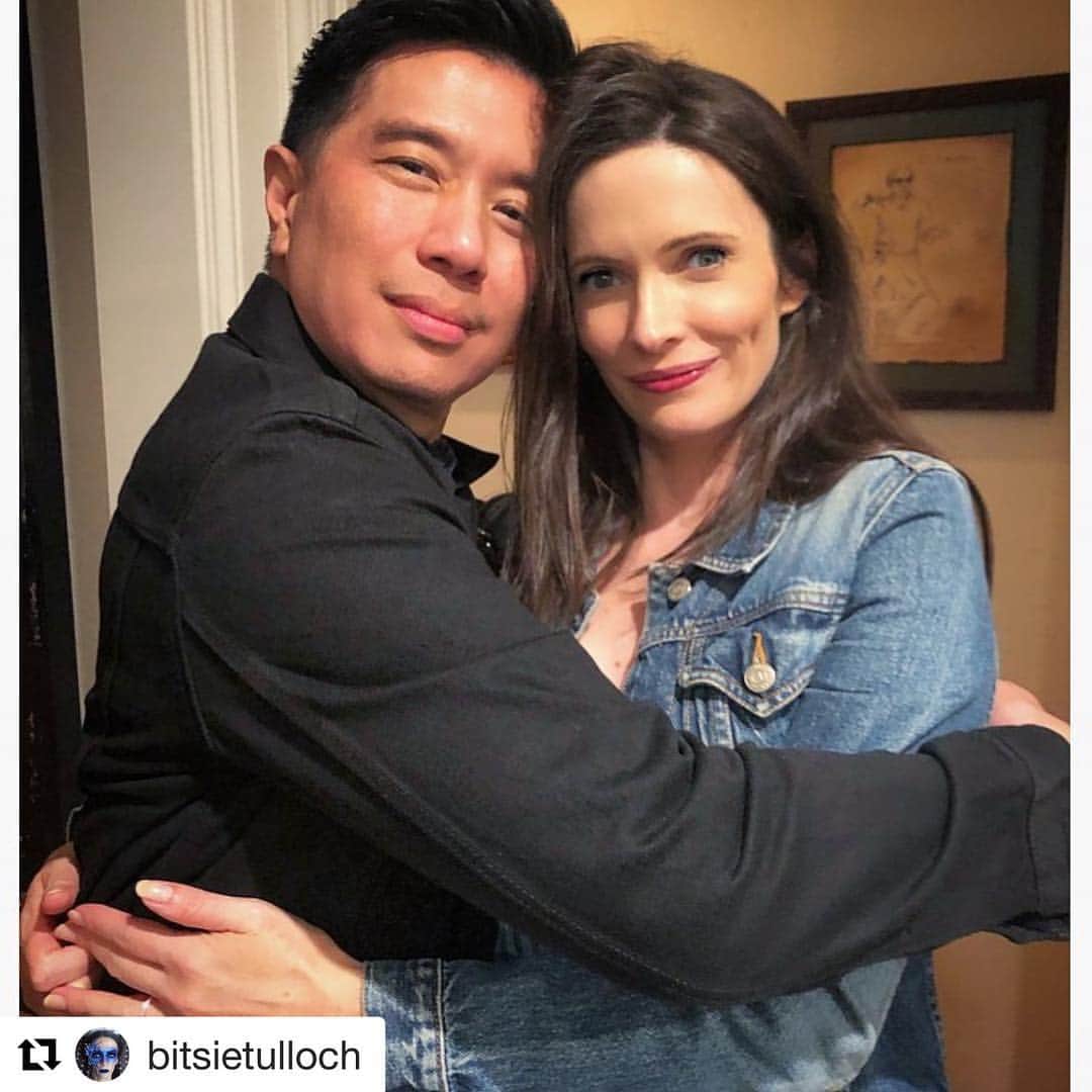 のインスタグラム：「1/4 Grimm reunion with this beauty. #Repost @bitsietulloch with @get_repost ・・・ Grimm reunion! So much love for this man 💗」