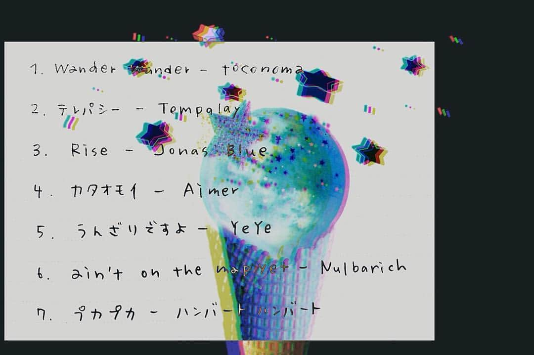 高田里穂さんのインスタグラム写真 - (高田里穂Instagram)「最近のプレイリスト🌃 秋の夜長は音楽がお友達。 . #toconoma #tempalay #jonasblue #aimer #yeye #nulbarich #ハンバートハンバート」11月4日 19時38分 - riho__takada