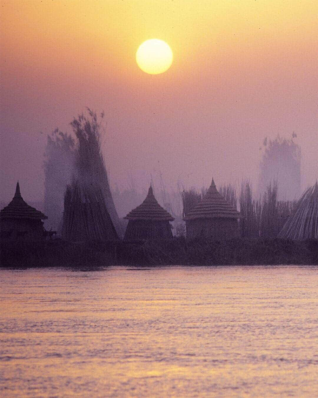 ナショナルジオグラフィックさんのインスタグラム写真 - (ナショナルジオグラフィックInstagram)「Photo by George Steinmetz @geosteinmetz | Dinka cattle camp as seen looking across The Nile in South Sudan in 1979.  I had just dropped out of Stanford and was on a nine month hitchhiking trip with a borrowed camera.  I wanted to get away from my upbringing, and found myself in a continent more fascinating than I could have imagined.  #Dinka #anthropology To follow my path, go to @geosteinmetz」11月5日 5時43分 - natgeo