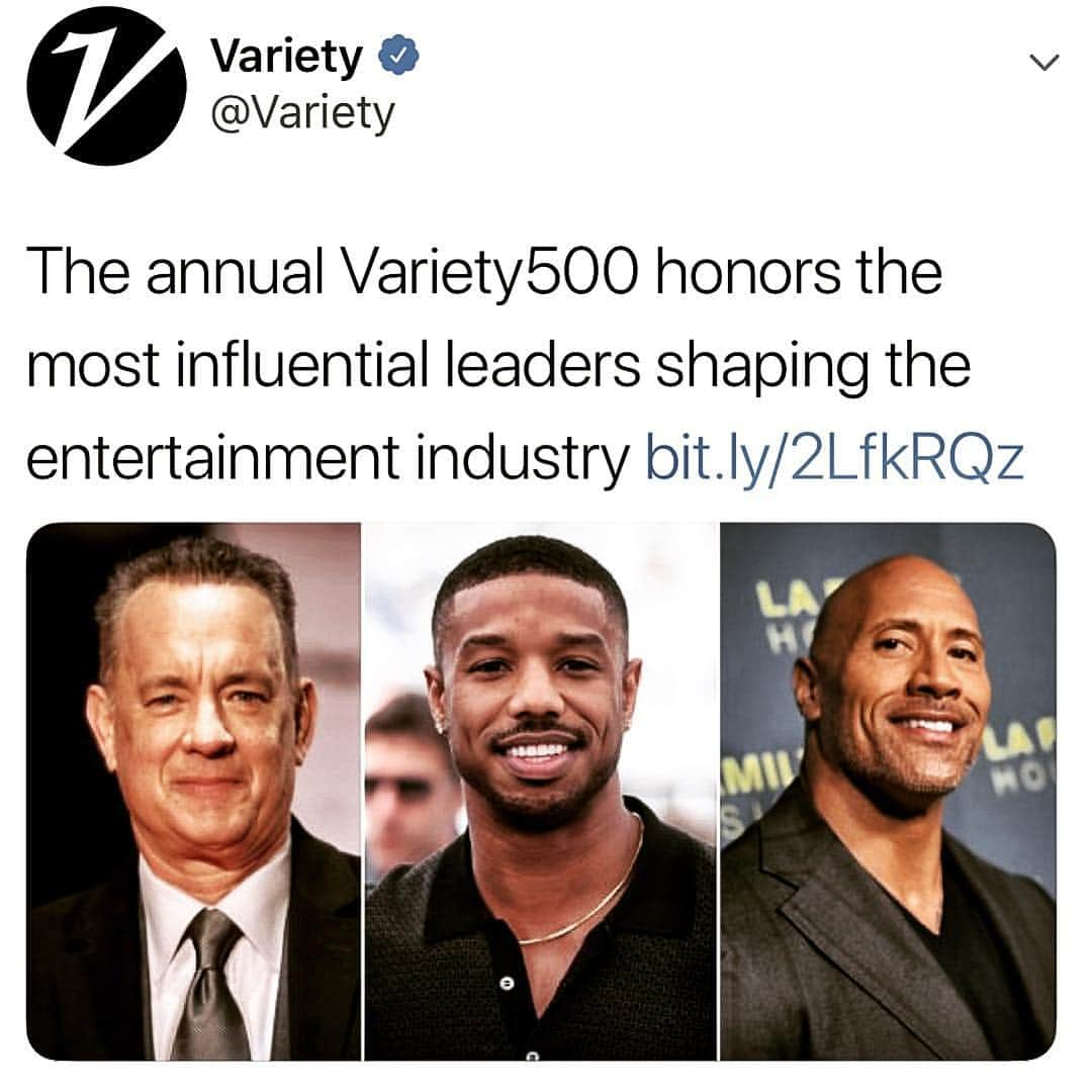 ドウェイン・ジョンソンさんのインスタグラム写真 - (ドウェイン・ジョンソンInstagram)「Thanks @variety and congrats to my fellow influential ladies & gents leaders of our industry.  Our enterprises of @sevenbucksprod @sevenbucksds @sevenbuckscr are all growing and expanding at very solid and steady pace in the market.  I love what I do and I’m a lucky SOB to get to it as I happily serve my one and only boss - the global audience.  Thank y’all and now it’s back to work.  #Variety500  #SevenBucksEnterprises #HardestWorkerInTheRoom」11月5日 19時58分 - therock