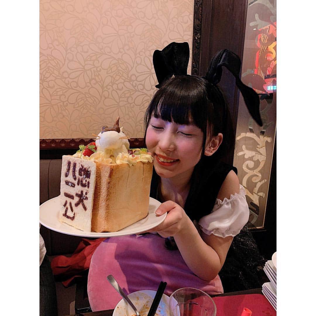 髙木由莉愛のインスタグラム：「ハニトー美味しかったなあ😘💓💓💓 #バニーガール #コスプレ #バニーガール #ハニトー #パセラ #忠犬ハニ交」