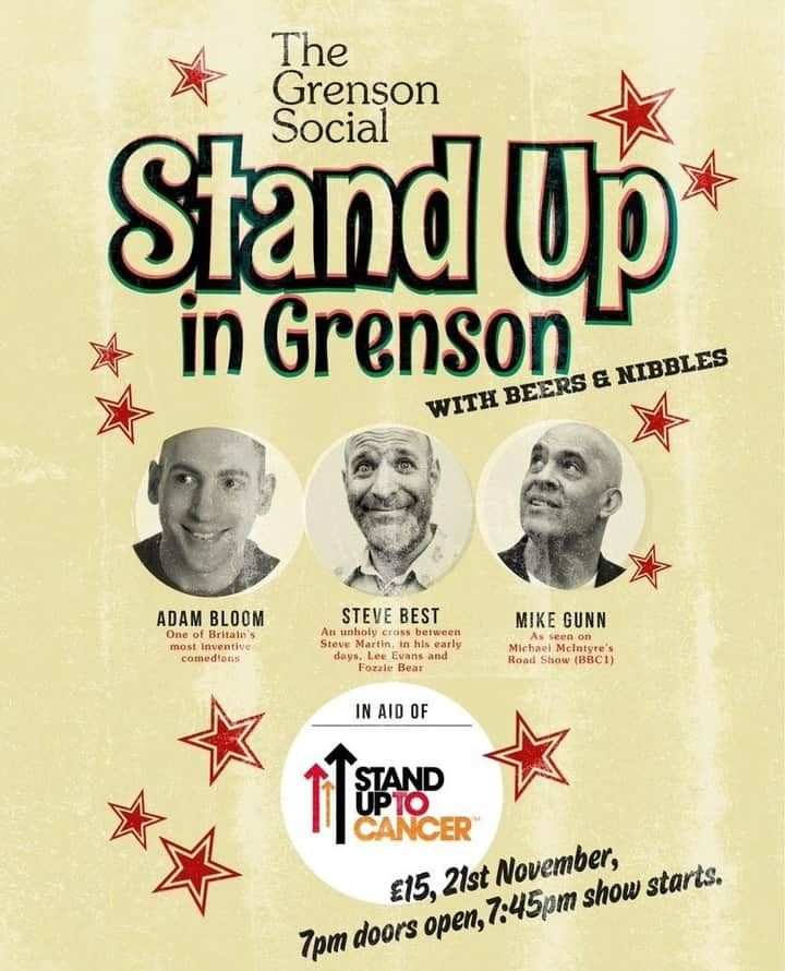 グレンソンさんのインスタグラム写真 - (グレンソンInstagram)「On Wednesday 21st November, we are delighted to be hosting a Stand up Comedy evening at our Lambs Conduit Street Store in aid of @standup2canceruk  Hosted by our friend @stevebestpics, with performances from @mikegunn4137 (as seen on #michaelmcintyre road show @bbcone ) and #adambloom (One of Britain's most inventive comedians). Tickets are £15, the evening will also include drinks and food and anyone attending will also receive a 15% discount voucher.  Link in bio for tickets or visit Grenson Shoes on @eventbrite -  #theatre #comedy #funny  #humor #jokes #standup #festival #show #standupcomedy  #laugh #support #cancerawareness #cancer #endcancer #standuptocancer @timeoutlondon  #grenson #menswear #grensonshoes #grensonbrogues #mensfashion #mensstyle #thegoodshoe #girlsingrenson #grensongirls #timeoutlondon #londonevents #london #comedylondon」11月6日 0時30分 - grensonshoes