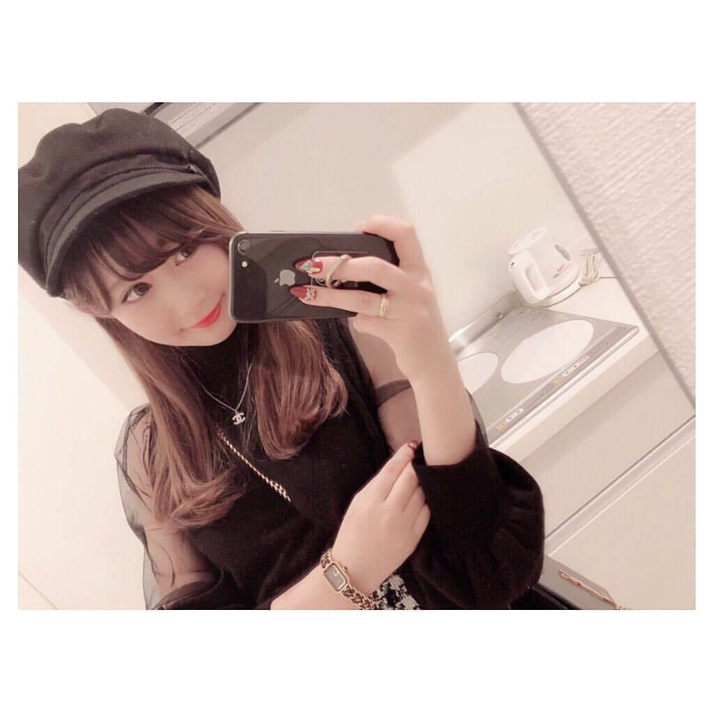 永原知奈のインスタグラム：「🖤🖤🖤」