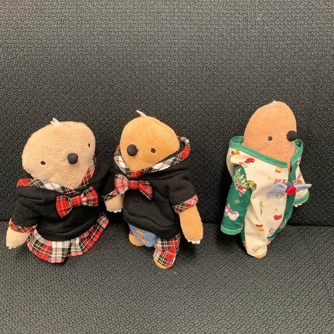 江口ともみさんのインスタグラム写真 - (江口ともみInstagram)「①ごいちくんに新しいお洋服を披露したもいちゃんともっくん  ②するとごいちくんくんから 「実はね。。。」と  ③もいちゃんもっくんが何やら驚いてる  ④まさか。。。知らなかったね。。。 ごいちくんは帰って行き。。。 ⑤そしてごいちくんのゴージャスなベットが初披露されたのですが(やっぱりセレブ感満載✨) ⑥ん？！ベットの向きが変わってる そして隣が空いてる。。。 こ、これは？？？ #fumofumosan #フモフモさん  #もぐぐ #もっくん#もいちゃん #ごいち#セレブ #重大発表 #オリジナルベット」12月1日 23時11分 - tomomin.eguchi