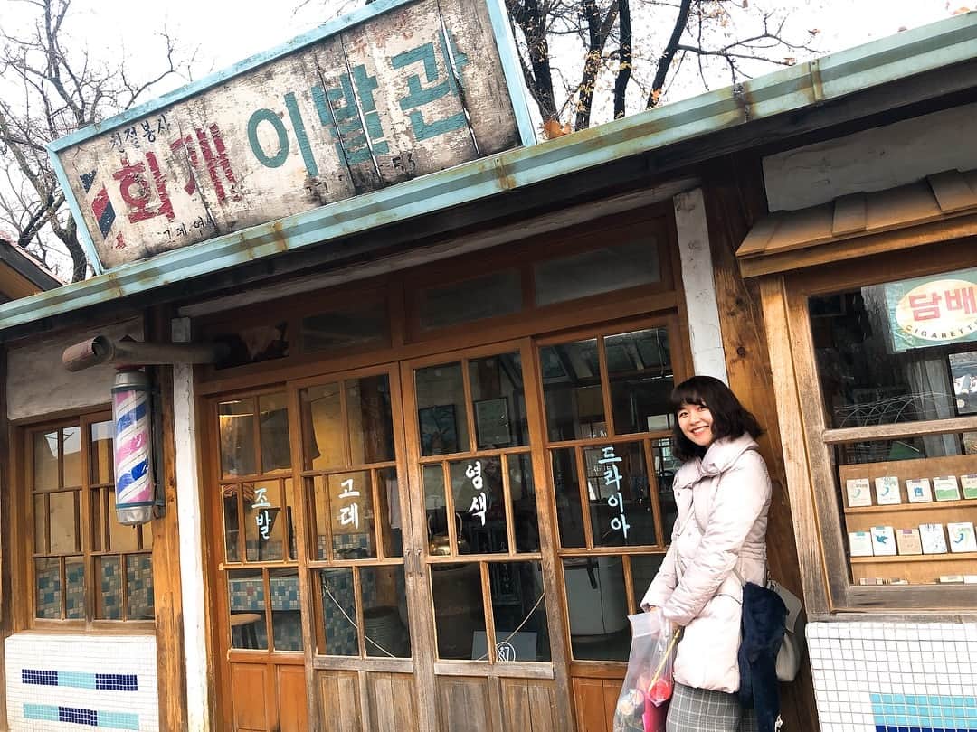 のインスタグラム：「ずっと行きたかった国立民族博物館！ 日本でも韓国でこういう街並みがとっても好きです🌸🌹」