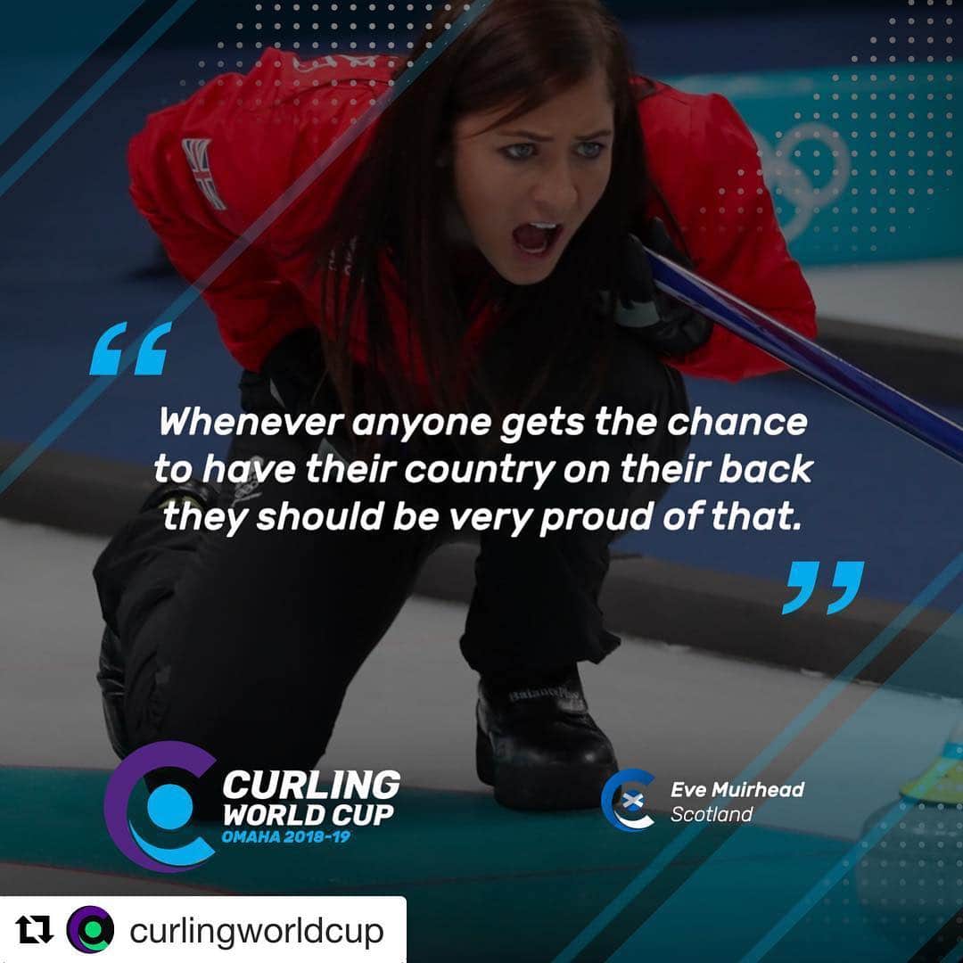 イブ・ミュアヘッドさんのインスタグラム写真 - (イブ・ミュアヘッドInstagram)「#Repost @curlingworldcup with @get_repost ・・・ ‪🏴󠁧󠁢󠁳󠁣󠁴󠁿🥌 @evemuirhead missed out on Suzhou but will be back at the helm in Omaha for the second leg of the #CurlingWorldCup. ‬ ‪😆 Who else is excited to see her in action? ‬」12月3日 6時57分 - evemuirhead