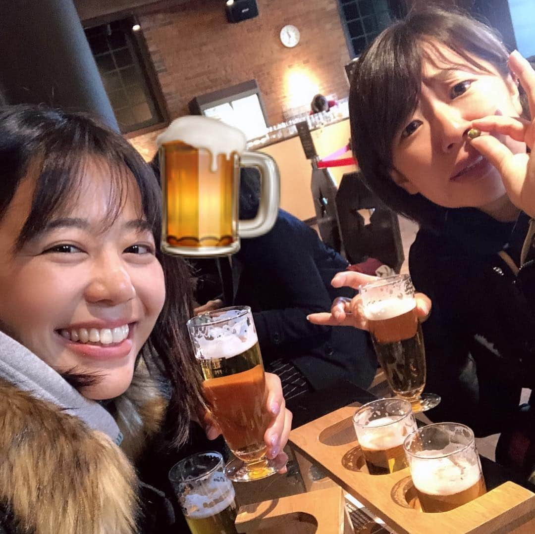 坂口佳穂さんのインスタグラム写真 - (坂口佳穂Instagram)「弾丸ビール旅🍺 #楽しかった #次回はキャンプ #みーさん旅 #札幌#小樽#北海道 #サッポロビール#小樽ビール」12月3日 21時04分 - s_ka_ho