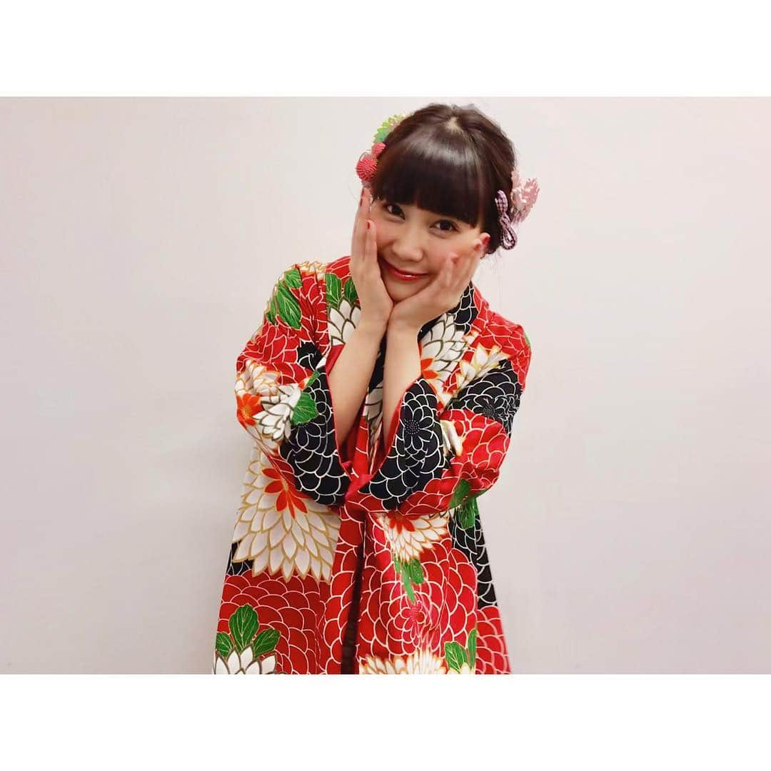 西脇彩華さんのインスタグラム写真 - (西脇彩華Instagram)「＊ るんるん🤗💓 #japanese #girlgroup #idol  #9nine #西脇彩華 #ちゃあぽん ・ #やしまグループ #やしまグループキモノファッションショー #着物 #ファッションショー」12月4日 17時24分 - chapon_930