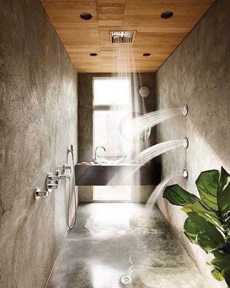 Interior123.com のインスタグラム：「Lovely shower area. Is it? ☺️ . . #interiordesignideas #design #interiordesign #homedecor #shower #bathroom #rainshower #home #decor #homedecor」