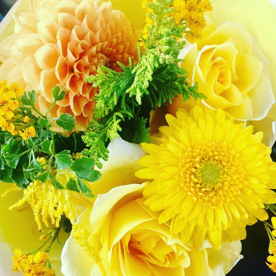 Taro Kamitani 世界初のティアラデザイナーさんのインスタグラム写真 - (Taro Kamitani 世界初のティアラデザイナーInstagram)「ムスコふたりを連れて、母に会いに。花束は孫チョイス。ダリアの花の優美な彩は、心まで晴らしてくれる。花言葉の『感謝』を込めて。  #ダリア #花束 #母 #孫 #感謝 #tarokamitani」11月11日 17時27分 - tarokamitani_tiaradesigner