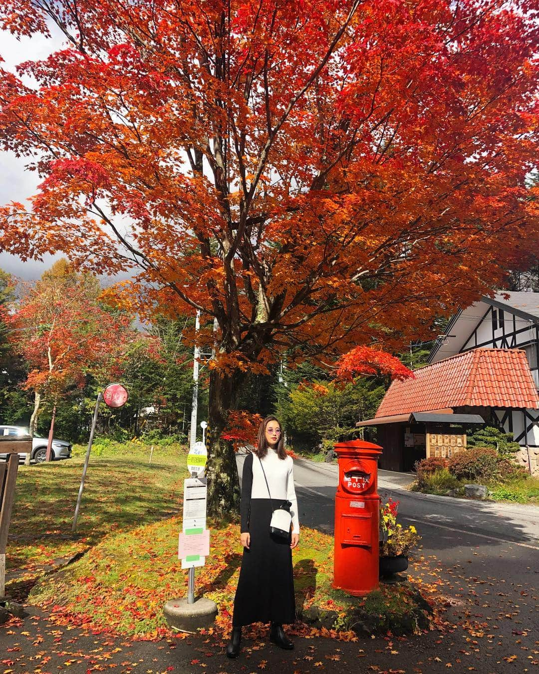 谷川りさこさんのインスタグラム写真 - (谷川りさこInstagram)「軽井沢は紅葉が綺麗です！ #autumn #軽井沢#happy#紅葉#autumnfashion #beautiful #beautifuldestinations#japan photo by @heisei_8nen」11月11日 18時14分 - risakoko