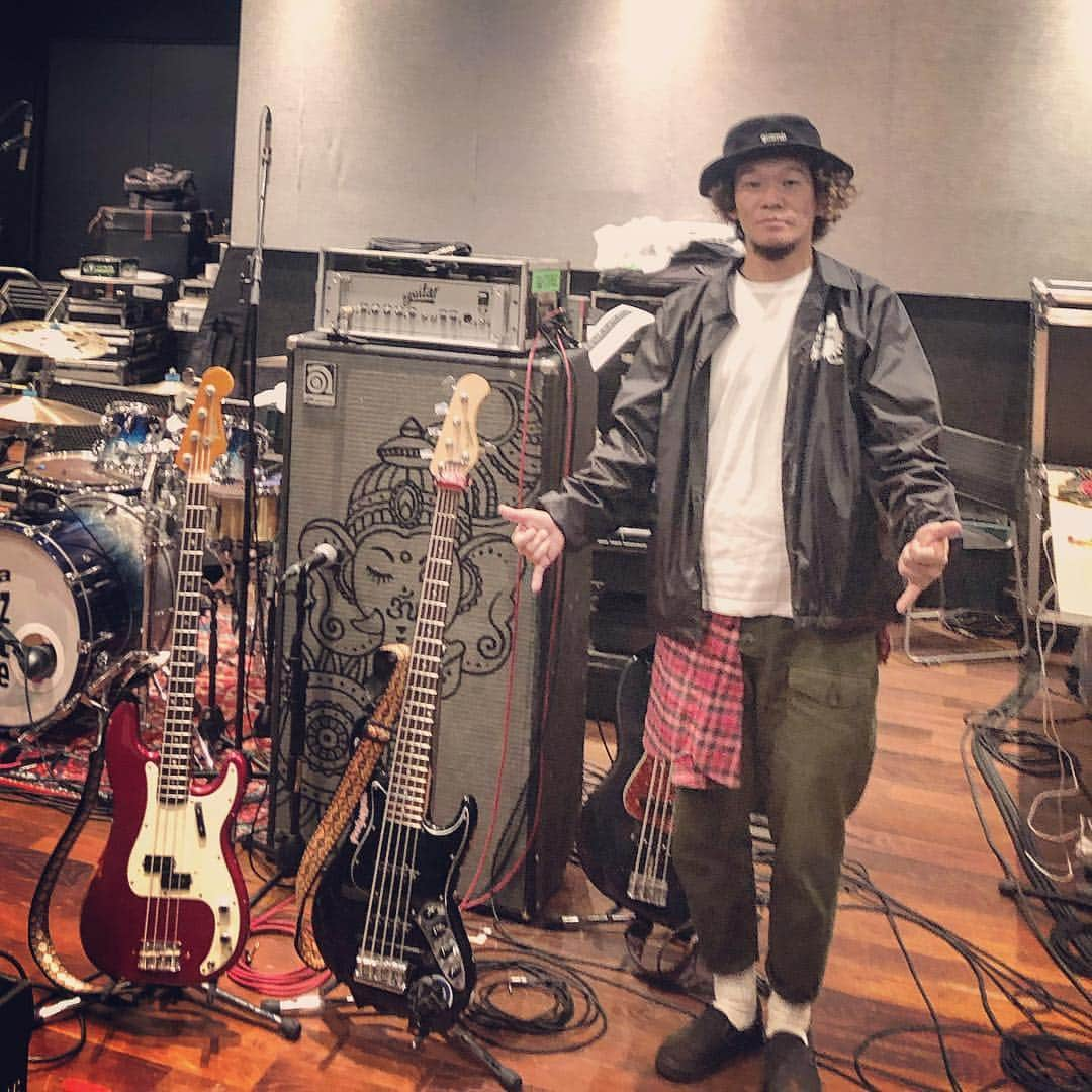 OKP-STARさんのインスタグラム写真 - (OKP-STARInstagram)「リハ、スタートーー！！ 🎸⚡️⚡️」11月13日 12時13分 - okp_bassman