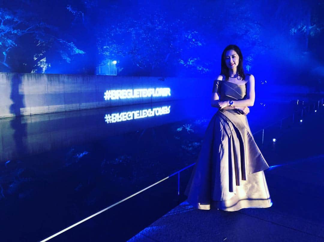 笛木優子のインスタグラム：「Breguet La Marine  ブレゲ「マリーン」コレクションの新作発表パーティに御招待いただきました⌚️ ラグジュアリーなデザインがとても格好いいです。 法隆寺宝物館でのパーティーもアプライすごく素敵でした。 #ブレゲ #breguet #breguetmarine #breguetexplorer」