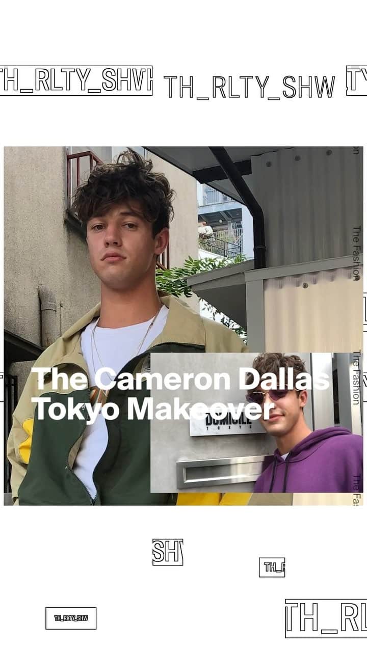 The Reality Showのインスタグラム：「The Reality Show crew spent time in Tokyo with social media sensation Cameron Dallas, vitited our favorite fashion stores where he gets fashion made over!」