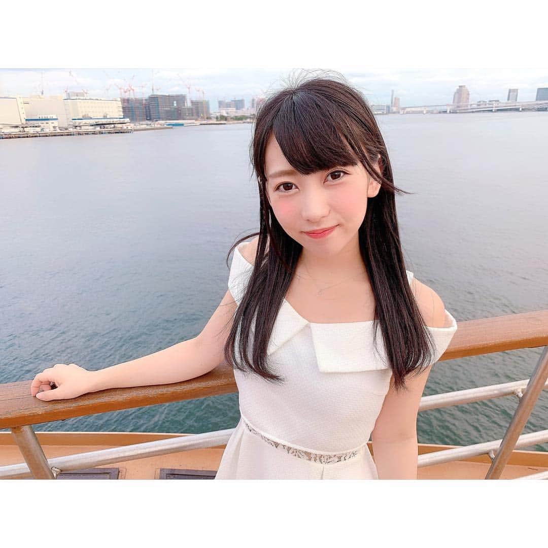 髙木由莉愛のインスタグラム：「ヴァンテアンクルーズに乗りました⸜(*ˊᗜˋ*)⸝✨ 楽しかったなぁ( ˃̶͈ ᴗ ˂̶͈ )  #ヴァンテアンクルーズ  #水上バス #アイドル #tittyandco  #ワンピース」