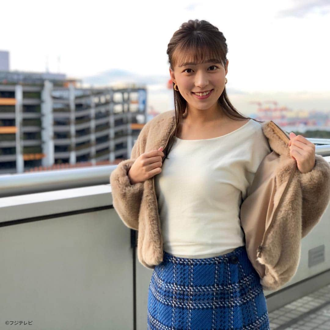 フジテレビ「めざましテレビ」さんのインスタグラム写真 - (フジテレビ「めざましテレビ」Instagram)「11月14日（水）きょう何着て行く？ ・ ファッション雑誌CanCamとコラボした お天気コーナー「きょう何着て行く？」 阿部華也子ちゃんの毎日のコーデを紹介♪ ・ 【きょうのコーデ】 ジャケット→#UNRELISH 1万3800円　 ニット→#アプワイザーリッシェ 1万1000円 スカート→#&.NOSTALGIA 4900円 靴→#DIANA 2万3500円 ・ 【コーデのポイント】 ポイントはふわもこ感がかわいい エコファージャケット🐻 まろやかなベージュが女の子らしさを 後押ししてくれますよ✨ ブルーベースのカラーチェックスカートで カジュアルにまとめるのがお勧めです👗 ・ #めざましテレビ #きょう何着て行く？ #阿部華也子 #今日のコーデ#コーデ #CanCam #今日のファッション#ootd #きょう何着て行く？は月〜金朝6時22分ごろ放送！」11月15日 8時52分 - mezamashi.tv