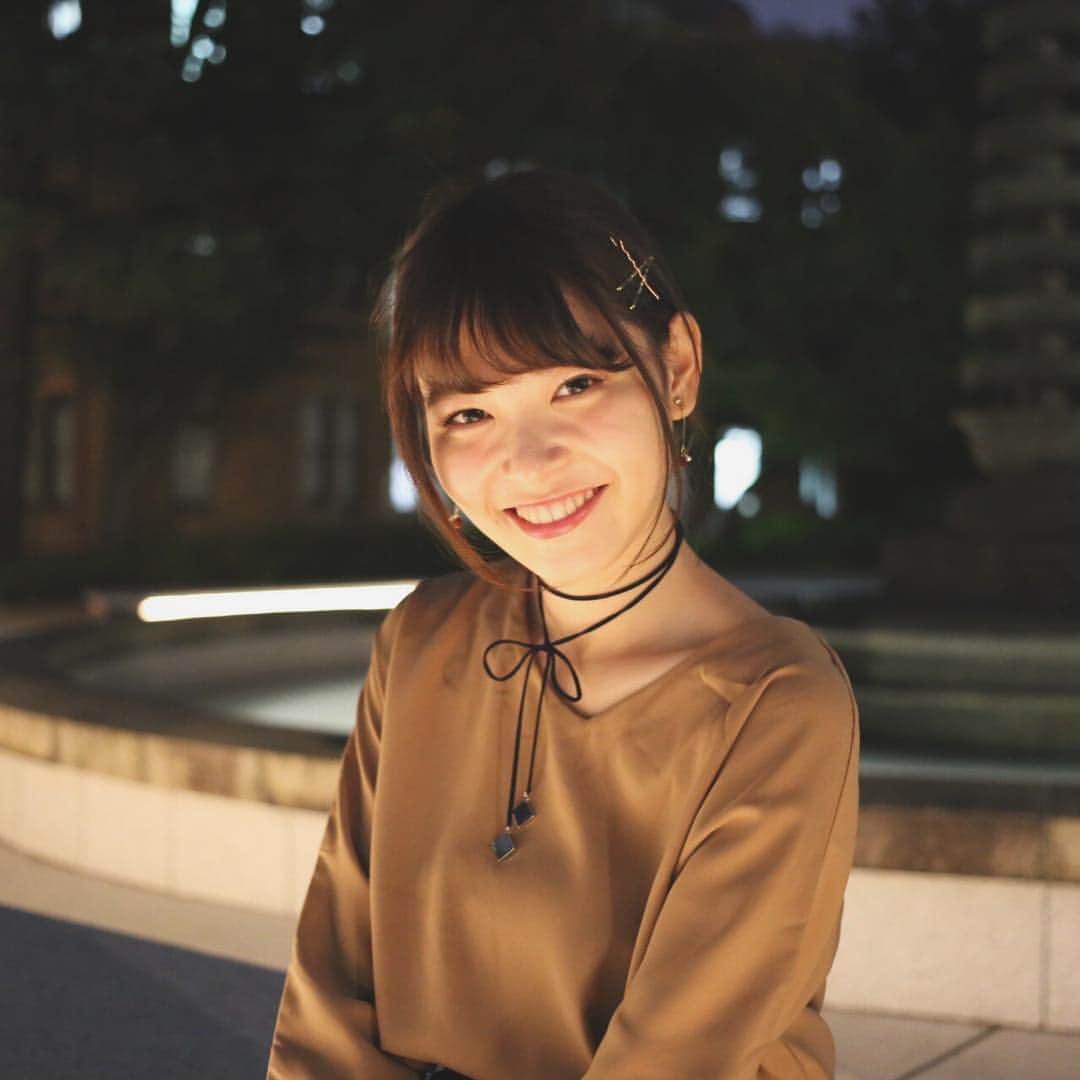 のインスタグラム：「東大の夜、とっても綺麗なんです🌙 #東京大学 #夜 #お散歩 #楽しいよ #ミス東大」