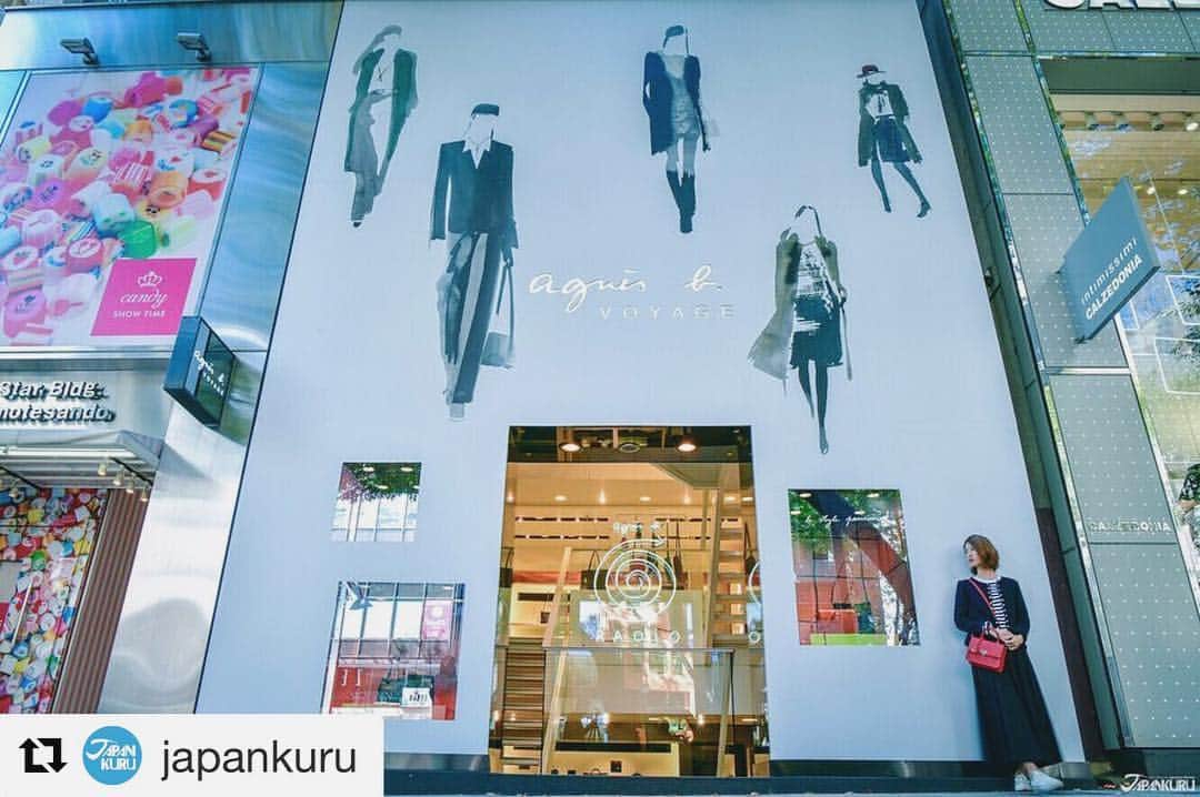 のインスタグラム：「#Repost @japankuru with @get_repost ・・・ If there was any store made for Omotesando, it’s agnès b.👜 • #japankuru #japan_of_insta #agnesb #visitjapanjp #omotesando #japantrip #travelphotography #bags👛👜 #shoppingaddict #shoppingspree #銀座 #アニエスベー #写真撮っている人と繋がりたい #도쿄쇼핑 #오모테산도 #쇼핑 #패션스타그램 #tokyocameraclub #Japon #일본 #япония #日本 #Japan #Japão #Hapon #ญี่ปุ่น」