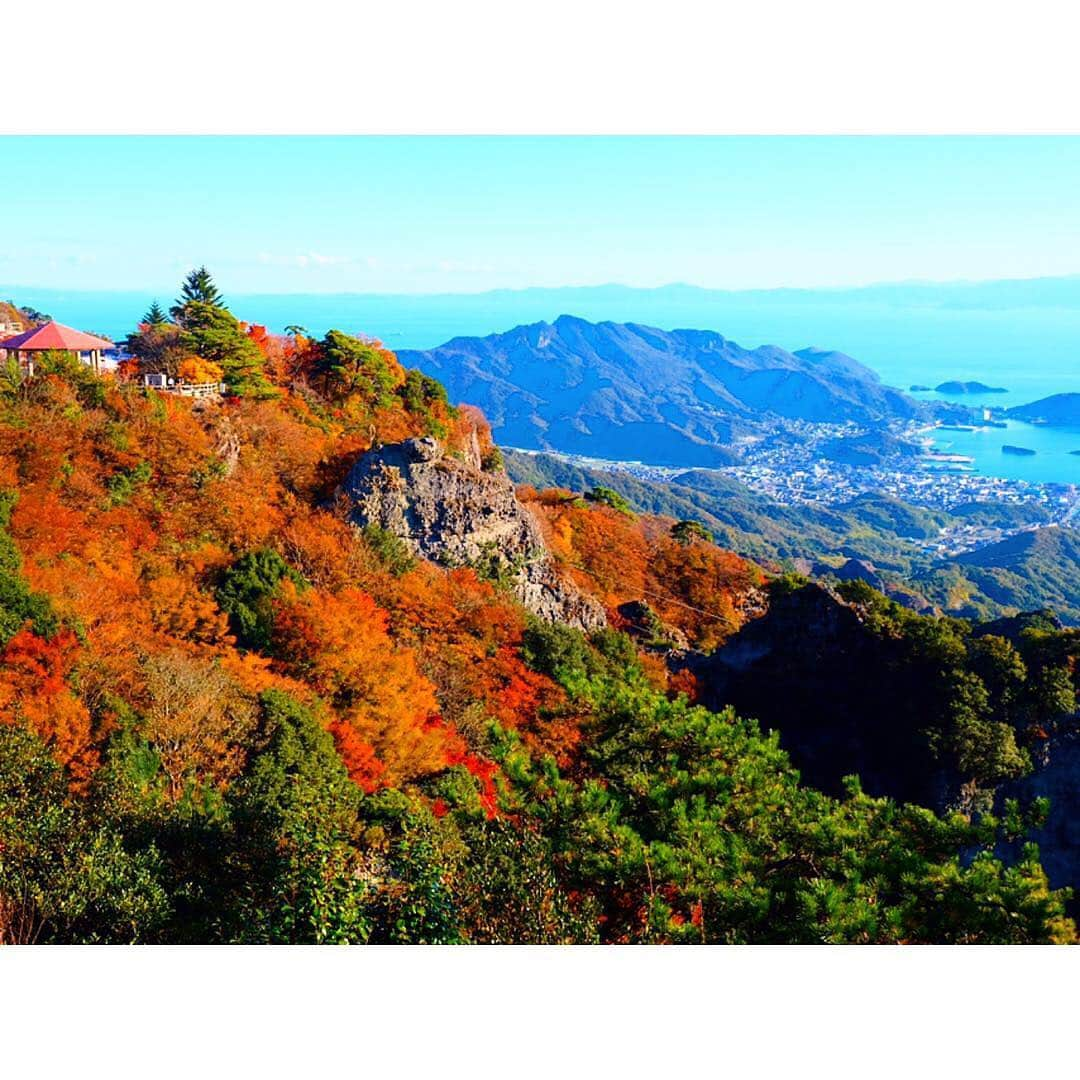 三谷紬さんのインスタグラム写真 - (三谷紬Instagram)「* 昨日は報道ステーションをご覧いただきありがとうございました😚 正解は「寒霞渓」でした！ 噂通り、若い女性が沢山集まっていて、皆さん『インスタ映え』する写真を撮っていましたよ〜📸 放送でも紹介した写真🤳 なかなかの出来ですよね？😏笑  3枚目は卒業旅行で来ていた女子大生のお二人と💓 そして、4.5枚目。 “もみじサイダー”と言うんです。 もみじの葉っぱエキスをサイダーにしたそうです！🥤 まさに！飲める紅葉！🍁👏 紫蘇サイダーのような味がしてとっても美味しかったです🥰 ロープウェイで上がった所にある売店に売ってますよ🎵  小豆島は「寒霞渓」以外にも 沢山「映える」ところがあるそうなので、 今度はゆっくり旅行で行きたいなぁと思いました😚 取材に関わってくださった全ての方に感謝です🙇‍♂️ *  #三谷紬#テレビ朝日#アナウンサー#テレビ朝日アナウンサー#小豆島#寒霞渓#寒霞渓ロープウェイ#もみじサイダー#インスタ映え#映え#photojenic#映えスポット#映えスイーツ#女子旅#紅葉#自然」11月17日 10時54分 - mitani_tsumugi