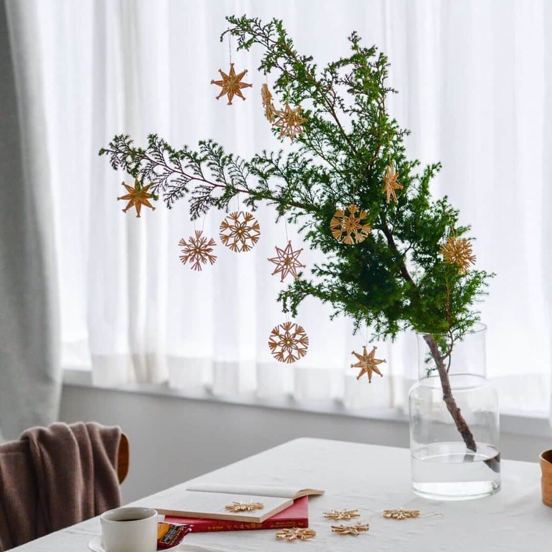 北欧、暮らしの道具店さんのインスタグラム写真 - (北欧、暮らしの道具店Instagram)「買ってきた枝ものを、サッと活けるだけでサマになるのがうれしい！ テクニックのいらないガラスの花瓶。 . 大きなツリーを用意しなくても、モミやヒバの枝を活けて、オーナメントを吊るせば、クリスマス気分を味わえますよ♪ . フラワーベース自体は軽く、持ち運びも楽チン。底部が広い作りで安定しているので、かんたんに倒れる心配もなさそうです◎ - - - - - - - - - - - - リューズガラス/フラワーベース（高さ26cm） ▶️お買いものはプロフィールのリンクからどうぞ ・ 🎁「クラシ手帳2019」プレゼントキャンペーン実施中！　当店でお買いものいただいた方に、当店オリジナルの手帳を無料でお届けいたします。 ・ ▶️プロフィール画面の「ショップ」ボタンからも、お買いものいただける商品がご覧いただけますよ→@hokuoh_kurashi ・ #interior#interiors#livingroom#homedecor#instahome#homewares#green#flower#flowerdecolation#flowerpot#花瓶#フラワーベース#グリーンのある暮らし#リューズガラス#グリーン#植物#マイルーム#シンプルライフ#シンプルデザイン#インテリア#北欧インテリア#リビング#暮らしを楽しむ#日々の暮らし#北欧#暮らし#北欧暮らしの道具店」11月17日 11時29分 - hokuoh_kurashi