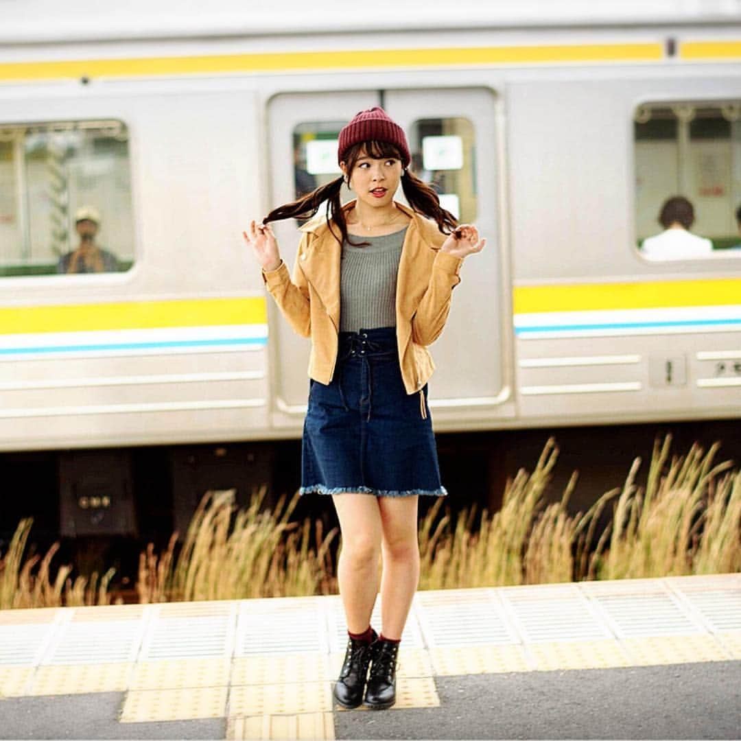 佐野来実さんのインスタグラム写真 - (佐野来実Instagram)「田舎の駅です🚉 田舎でのんびりしたい〜🌱」11月17日 15時58分 - misstodai201802