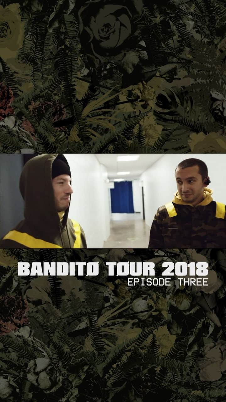 トゥエンティ・ワン・パイロッツのインスタグラム：「watch episode three now: #banditotour rehearsals wrap up, josh punches things, etc」