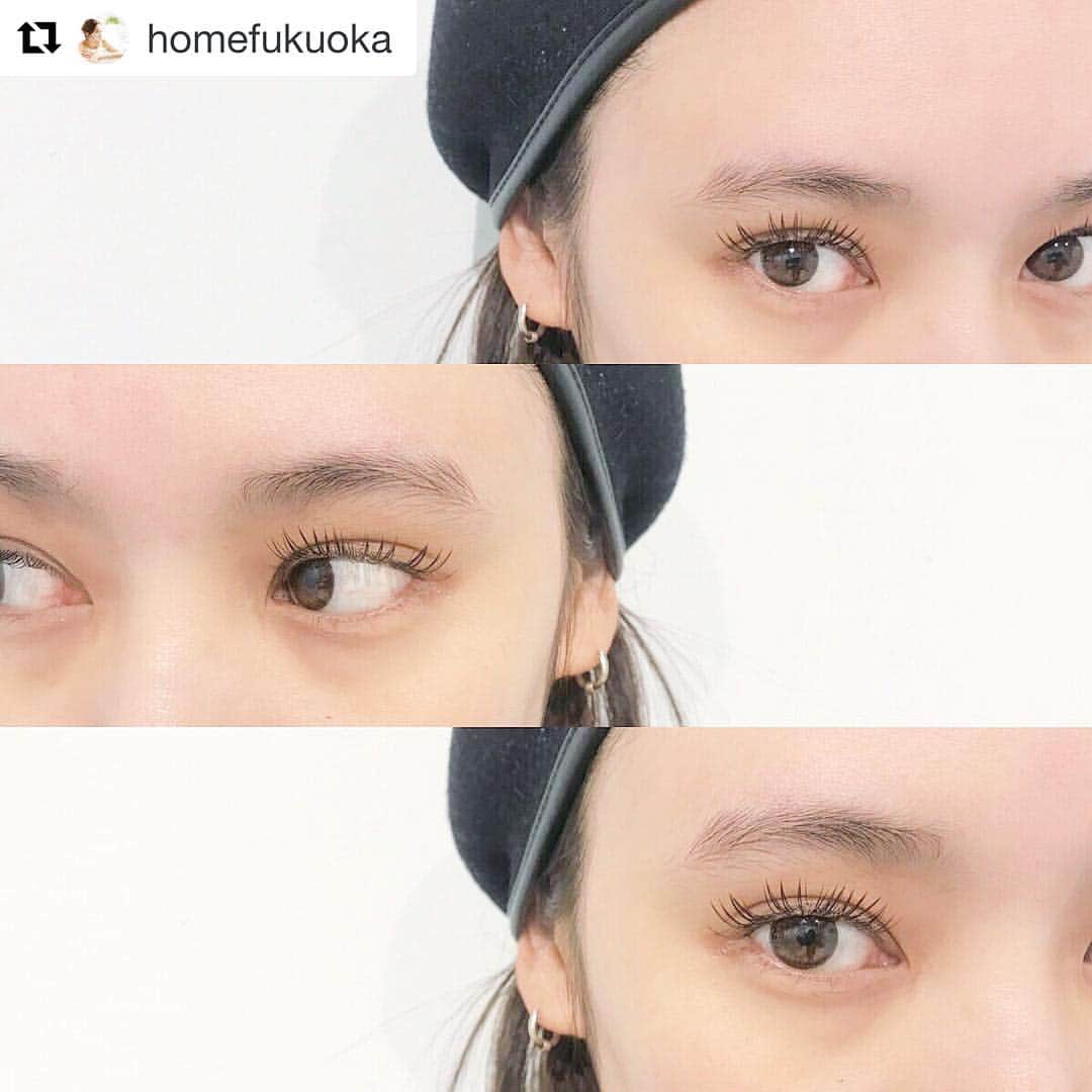 西本早希のインスタグラム：「・ フラットラッシュ おきにいり 👀♡ #Repost @homefukuoka (@get_repost) ・・・ 3rd anniversary campaignもやっているので この機会に是非👀♡ ご予約お待ちしております！ . @saki1022  さん フラットラッシュ  つけました💫✨ ありがとうございました✨ フラットラッシュ  いよいよ15日から開始します♡ eyelashs by @s.e.n.a.23 . .  #homefukuoka #eyelashsbymiu  #homefukuoka_eye  #福岡マツエク #大名マツエク」