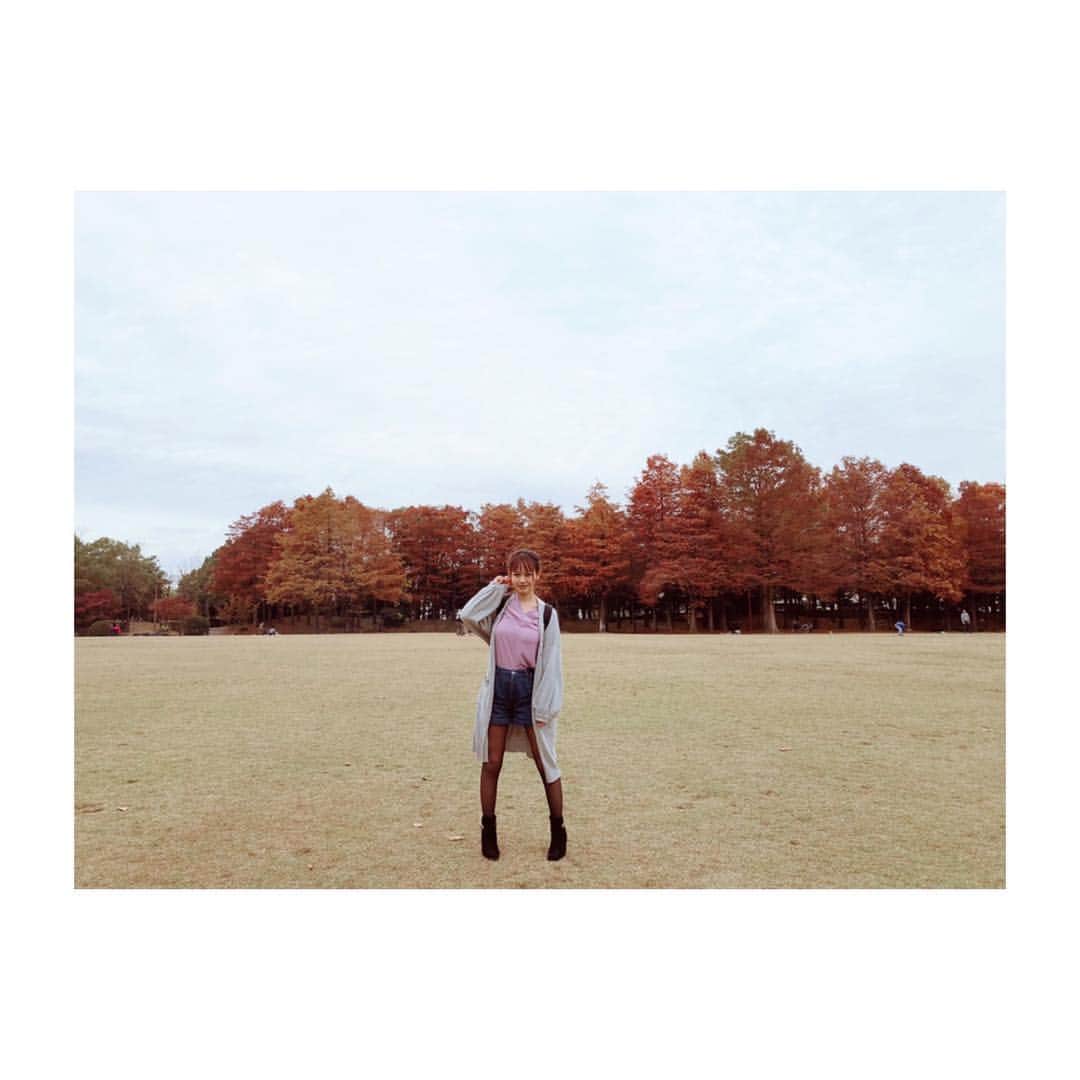 小河結香さんのインスタグラム写真 - (小河結香Instagram)「実家近くの公園をお散歩🍂 #紅葉 #公園 #お散歩 #地元 #稲沢 #稲沢公園」11月18日 20時25分 - yun2world
