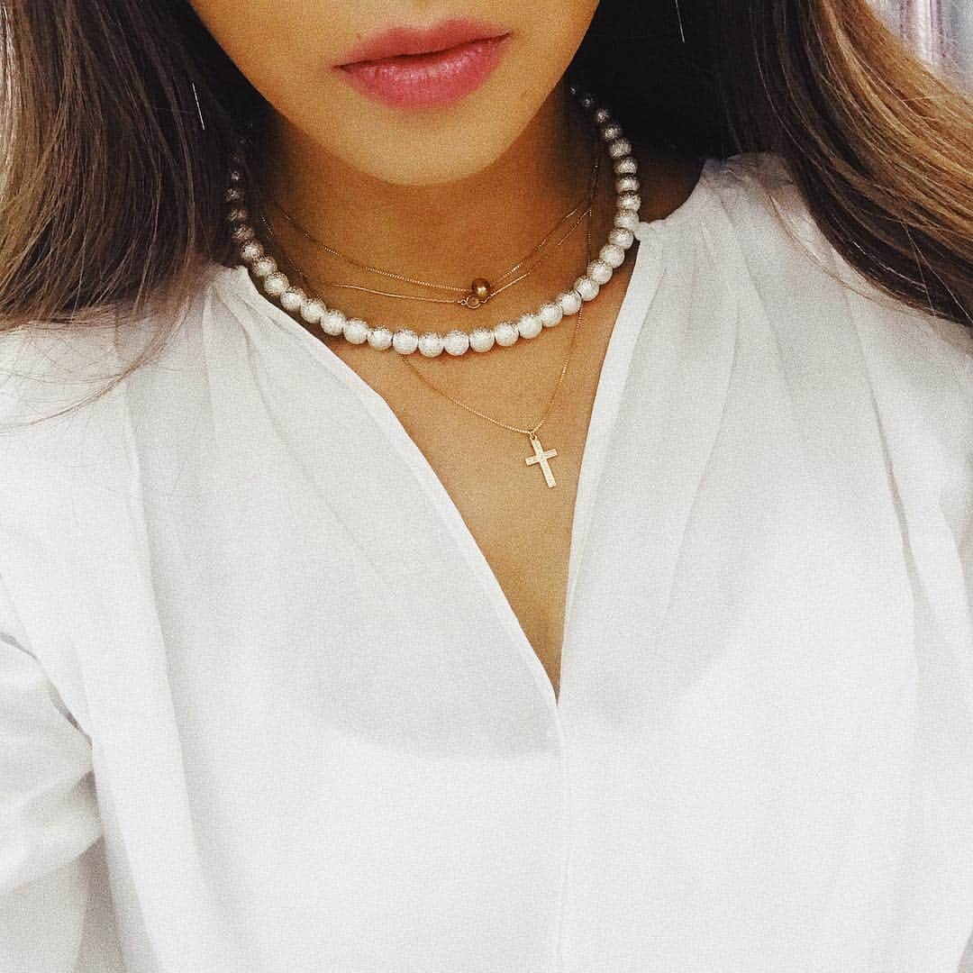 esutoreja_risaribonさんのインスタグラム写真 - (esutoreja_risaribonInstagram)「@natsukotogo のブランド @paurlora_ Perl💗 簡単に付けれるから便利💗 #paurlora#necklace#ありがとう#kawii#jewelry」11月18日 22時29分 - esutoreja_risaribon