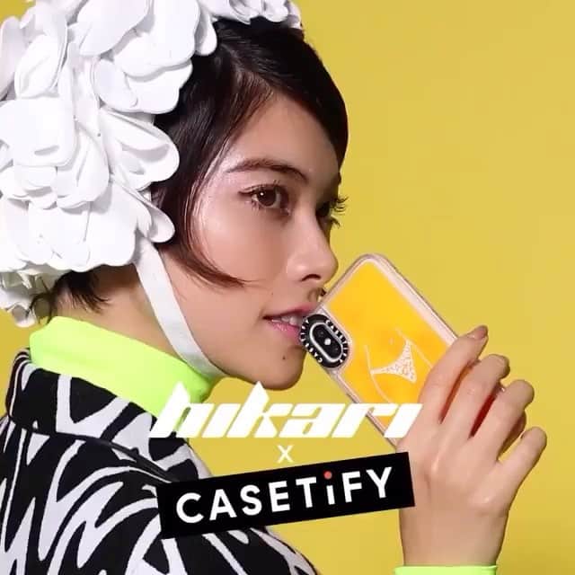 nanako itoのインスタグラム：「@casetify × @hikari 💛 . hairmakeしました🙌🏻 . ありがとうございました✨」