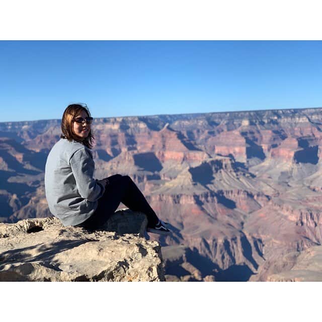 赤瀬紗也香のインスタグラム：「❁ . \Grand Canyon/  たくさんパワーもらってきました⛰ . #Last#dayoff #America#Arizona#GrandCanyon」