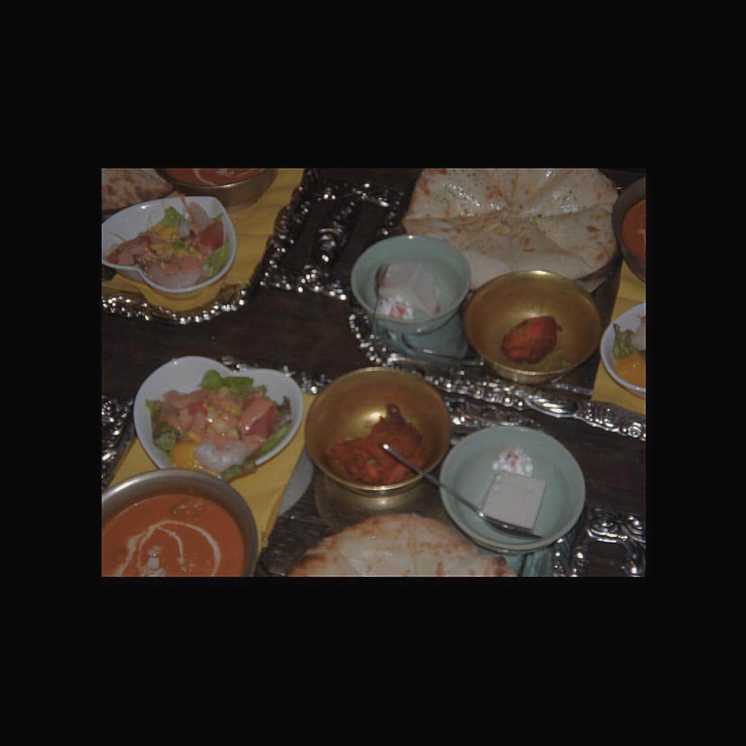 浪花ほのかのインスタグラム：「#いい休日  ３人でお昼ご飯食べて 今からとある場所に♩♪ #インドカレー #渋谷」