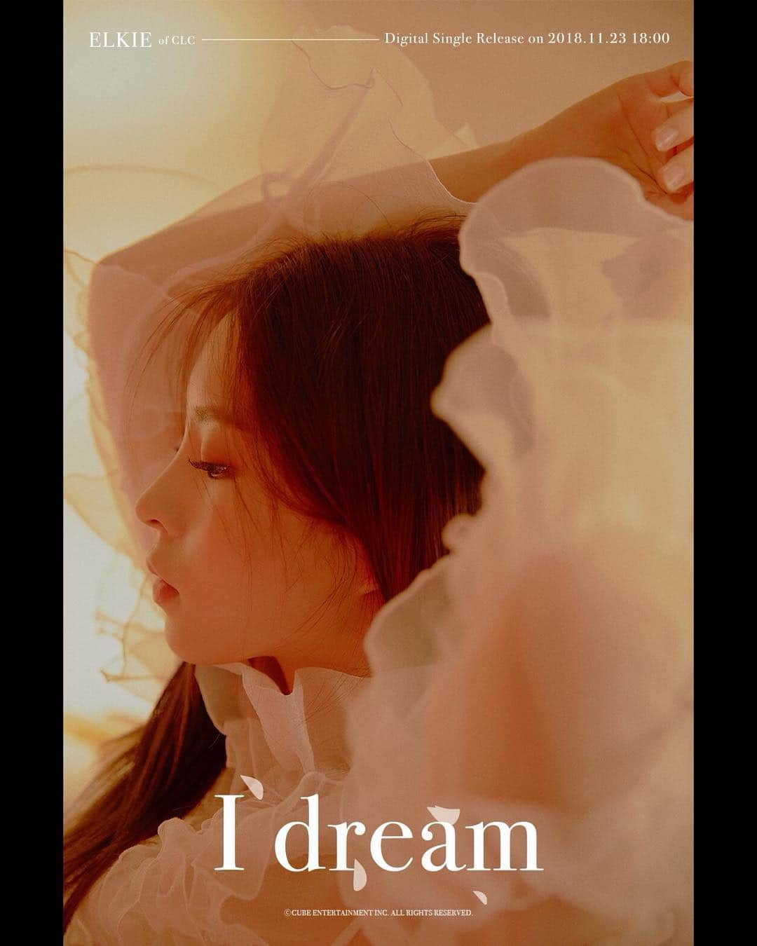 エルキーさんのインスタグラム写真 - (エルキーInstagram)「. 181120 ‖ IG @cube_clc_official Elkie Solo Debut❤️ Digital Single #I_DREAM 23/11/2018 6pm (韓國時間) - Elkie!! 妳做到了ㅠ_ㅠ (好感動😭) Proud of you❤️❤️❤️❤️ 我會回來的 請再等等我!! - 👩🏻‍🏫請留意喔 : 別忘記要按 @elkiehk右上角的•••開啟貼文通知以便收到我們剛出post的通知喔♡ 愛你們啊💕 — #CLC#씨엘씨#Elkie#엘키#莊錠欣#Cheshire#CLCHK#ElkieHK#예뻐지게#아니야#Chamisma#도깨비#BlackDress#I_Dream」11月21日 0時40分 - elkiehk