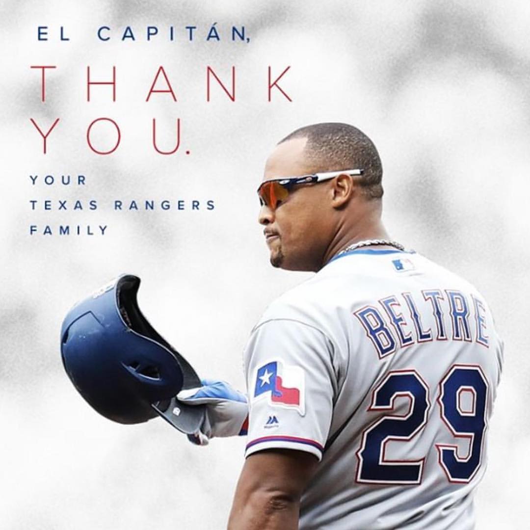 ノマー・マザラのインスタグラム：「Today we say goodbye to the 🐐. Adrian you showed me how to carry myself on and off the field. You stressed how important it was to be a professional and I am forever grateful. Watching you do what you do was a pleasure for us all. Texas, The Rangers and the entire game will miss you. @beltrea29」