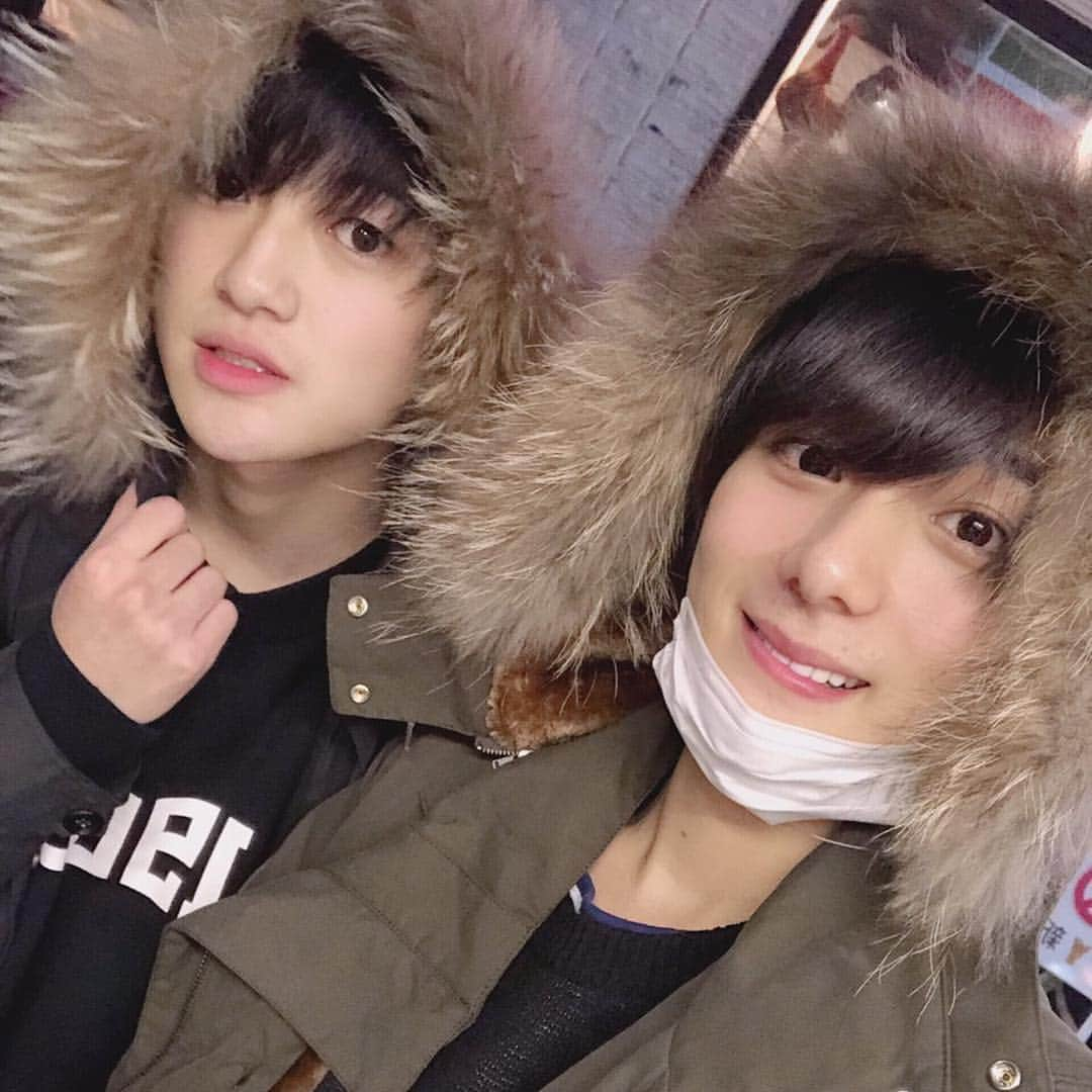 松村優のインスタグラム：「もふもふ〜  もうすぐふゆ〜☃️」